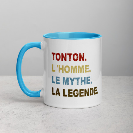 Mug Coloré Tonton, L'homme, Le mythe, La légende