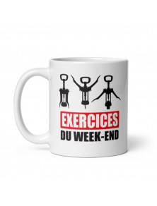 Mug Exercices du Week-end - Idée Cadeau