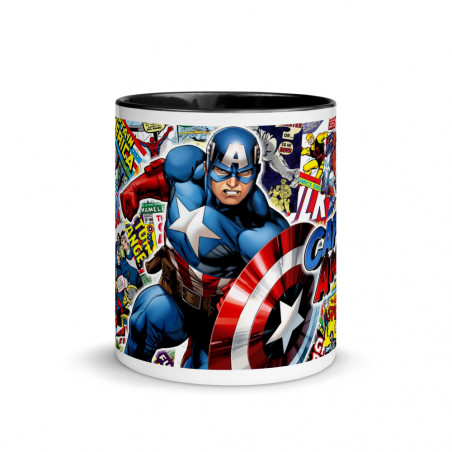 Mug Intérieur Coloré Captain America