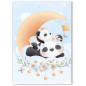 Lot de 3 Affiches posters Enfant Bébé Pandas