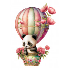 Affiche poster Bébé Enfant Panda Ballon 1