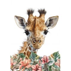 Affiche poster Bébé Enfant - Girafe