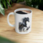 Mug Cheval noir - Idée cadeau
