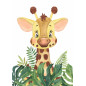 Lot 3 Affiches posters Bébé Enfant Girafe Zèbre Eléphant