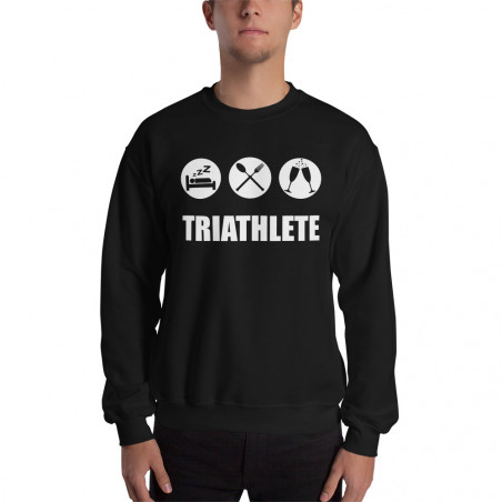 Sweat-Shirt à manche longue humour Triathlete
