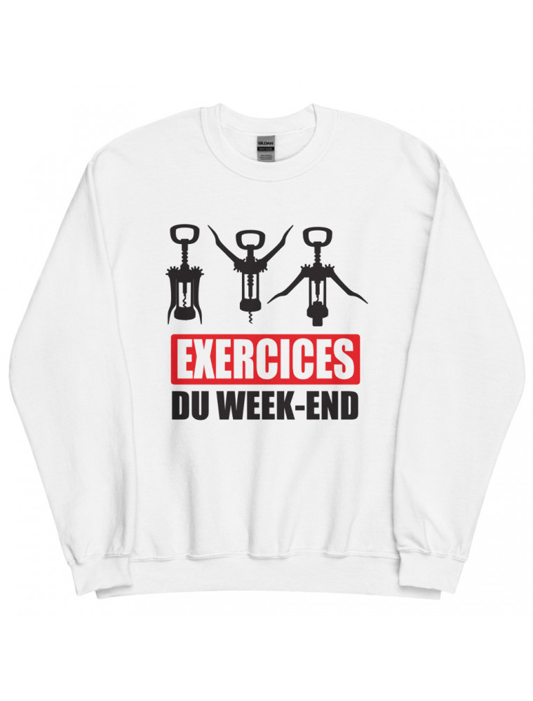 Sweat-shirt humour Exercices du WE